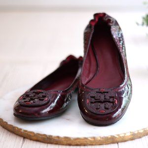 Tory Burch Burgundy Flats